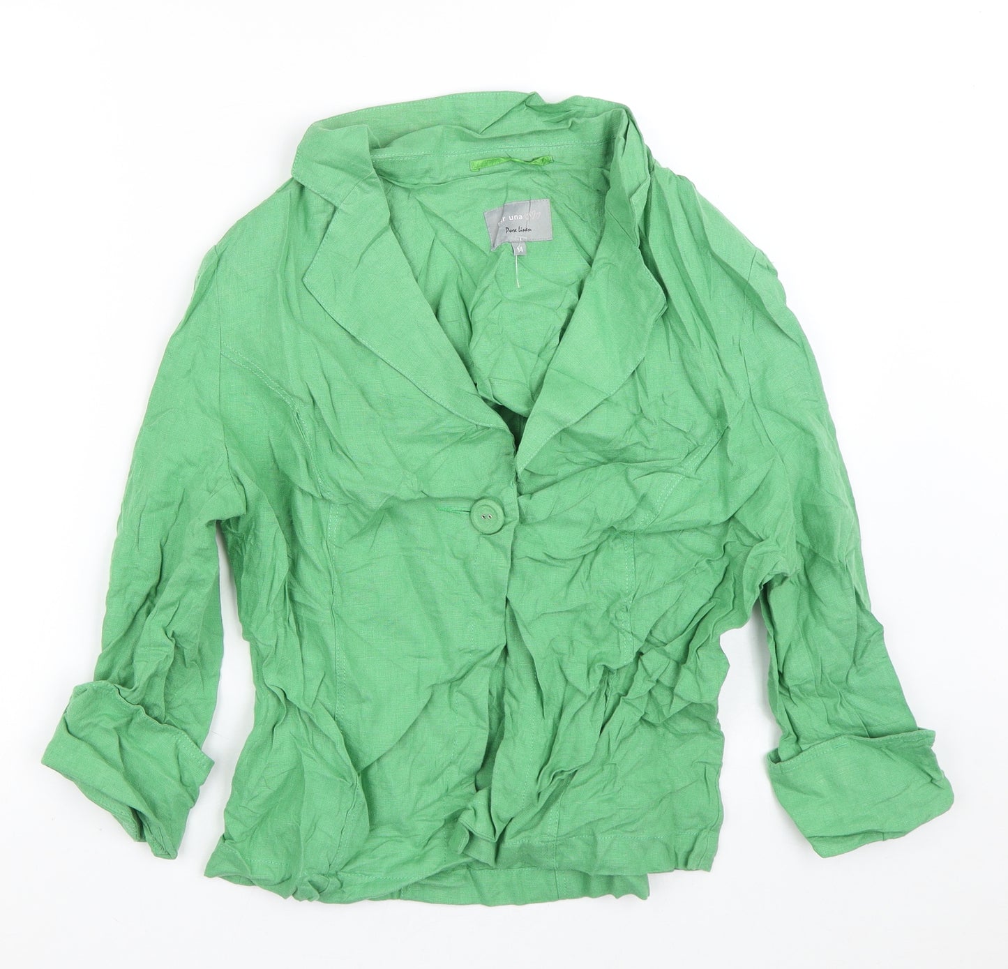 Per Una Womens Green   Jacket Blazer Size 14