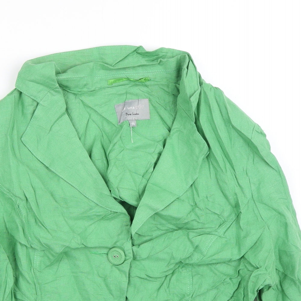 Per Una Womens Green   Jacket Blazer Size 14