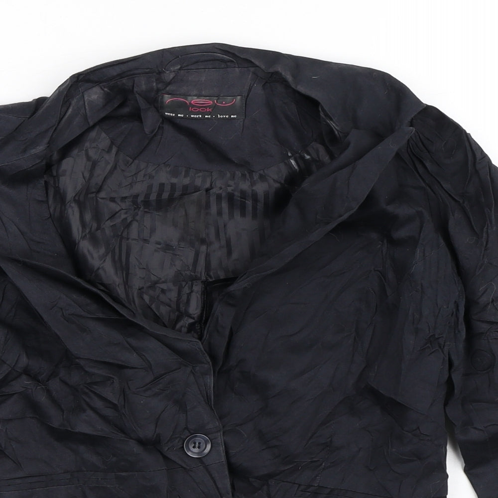 New Look Womens Black   Jacket Blazer Size 10