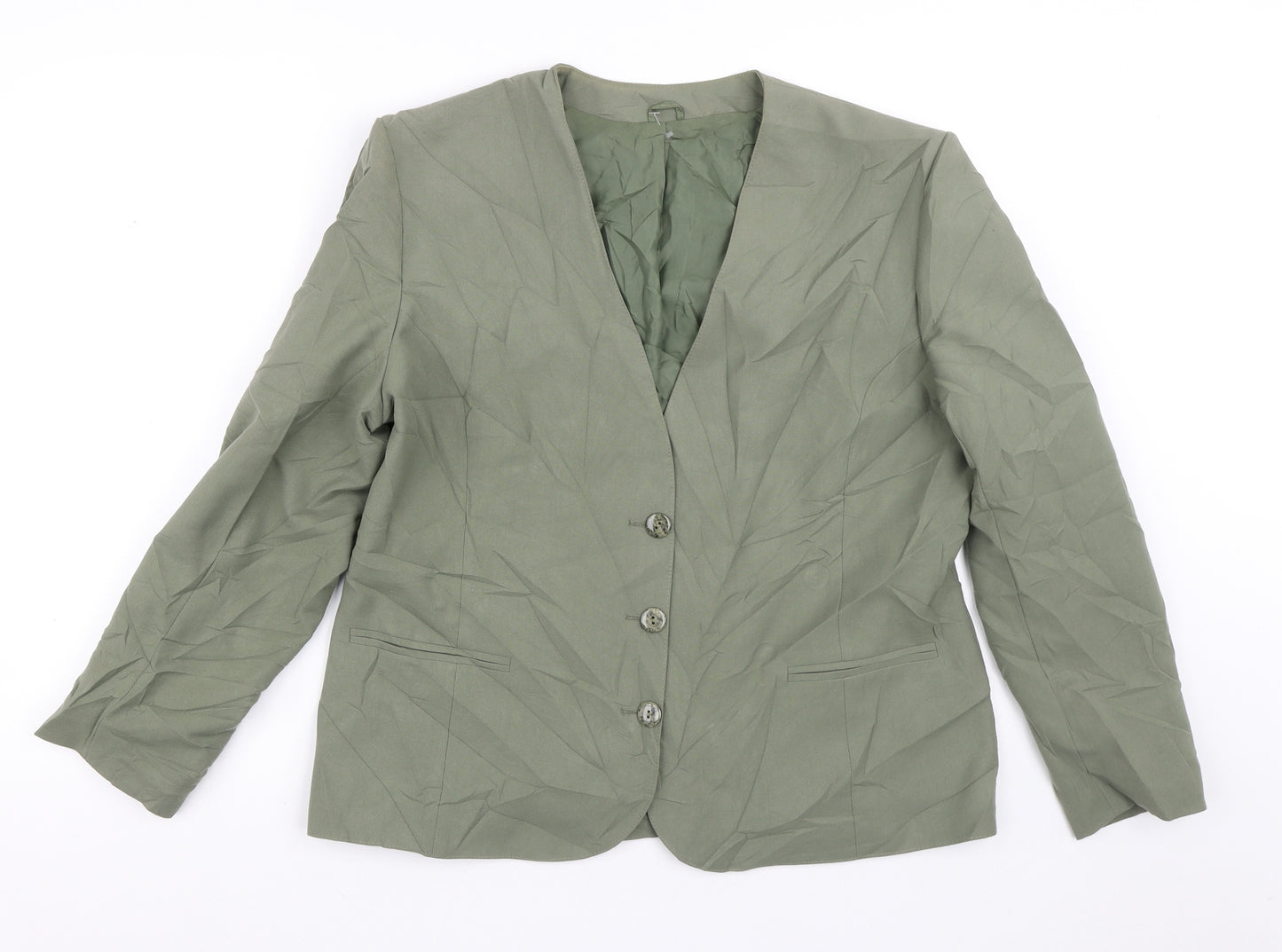 Debenhams Womens Green   Jacket Blazer Size 16