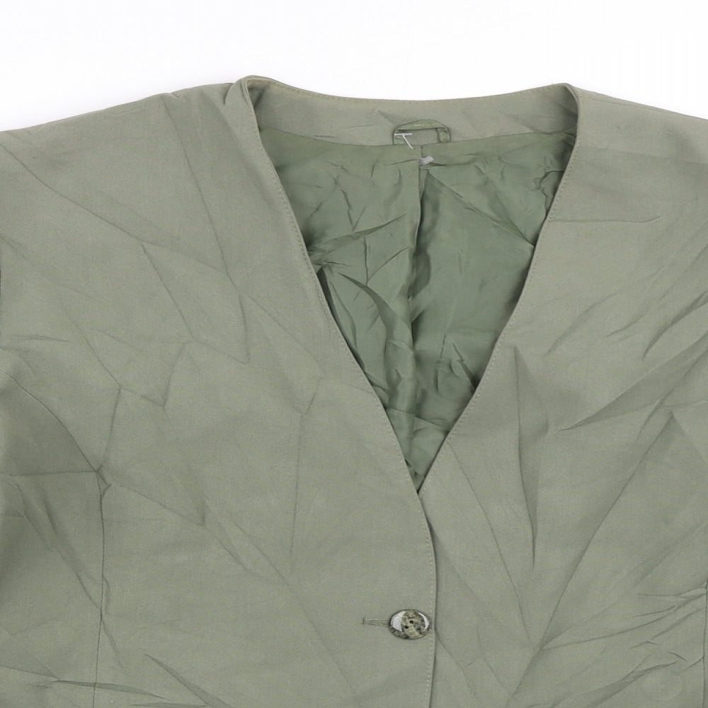 Debenhams Womens Green   Jacket Blazer Size 16