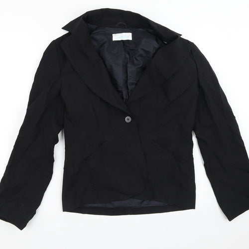 Liquid Womens Black   Jacket Blazer Size 14