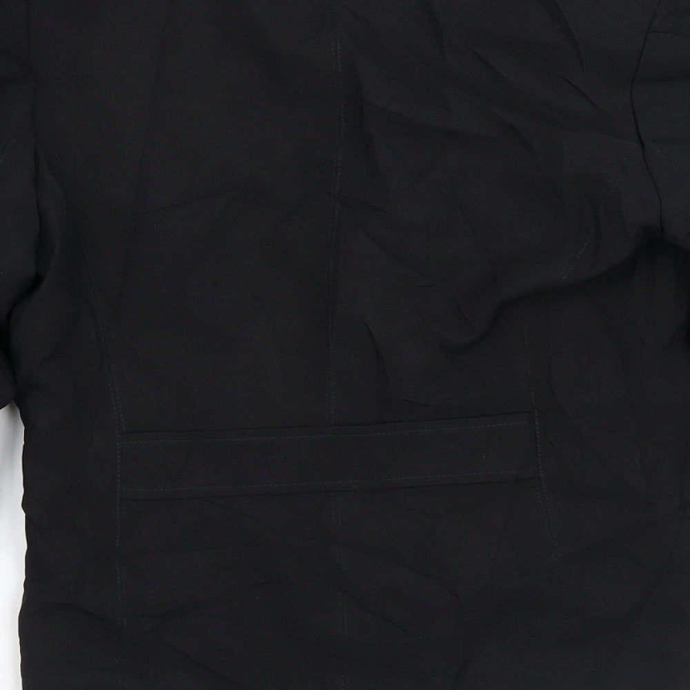 Liquid Womens Black   Jacket Blazer Size 14