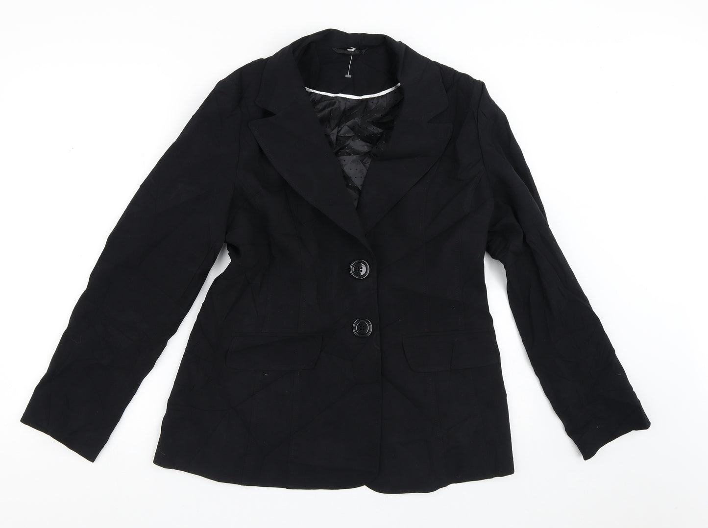EWM Womens Black   Jacket Blazer Size 12