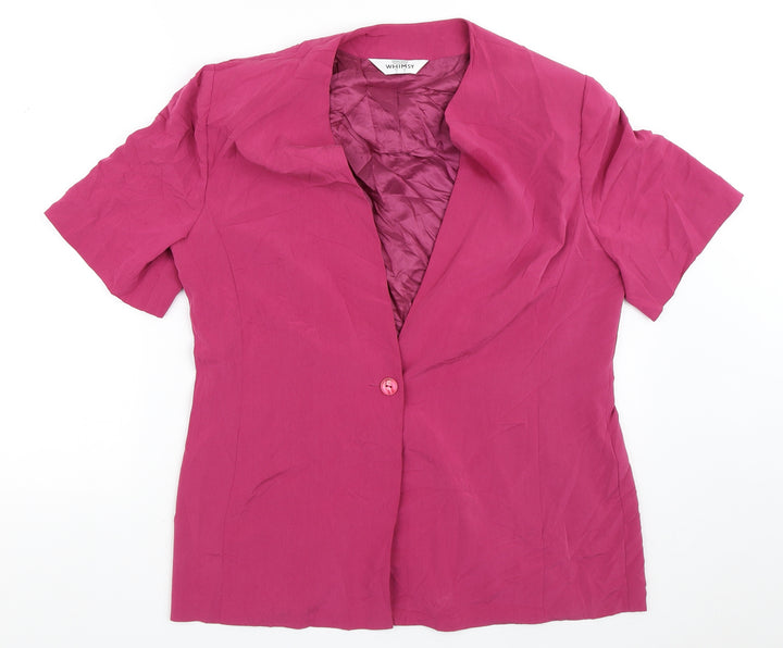 Whimsy Womens Pink   Jacket Blazer Size 16