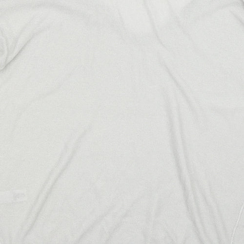 NEXT Womens Silver V-Neck  Viscose Pullover Jumper Size 18   - Collar detail