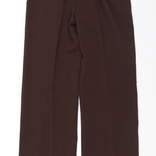 Monte Napoleone Mens Brown  Polyester Trousers  Size 40 L29 in Regular