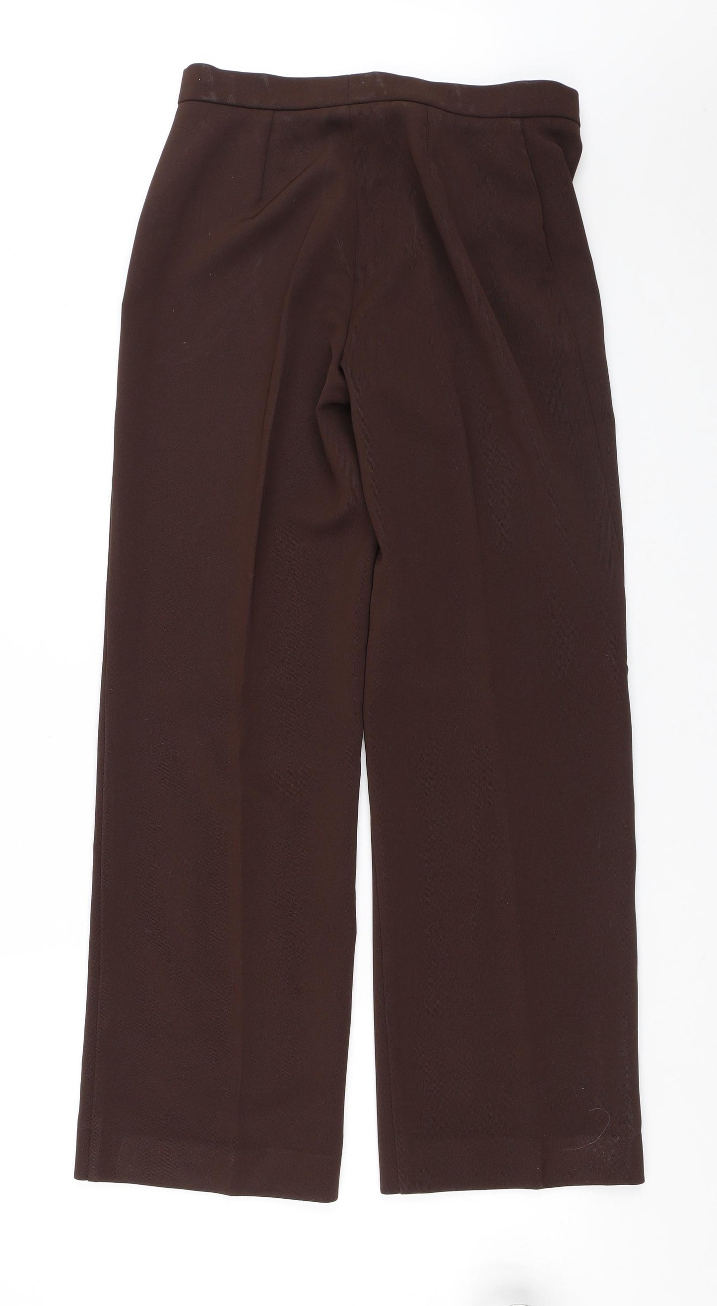 Monte Napoleone Mens Brown  Polyester Trousers  Size 40 L29 in Regular