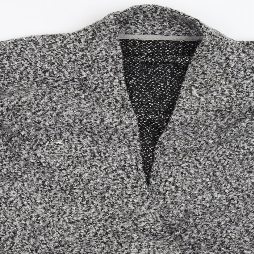 Marks and Spencer Womens Grey V-Neck  Polyester Cardigan Jumper Size 20