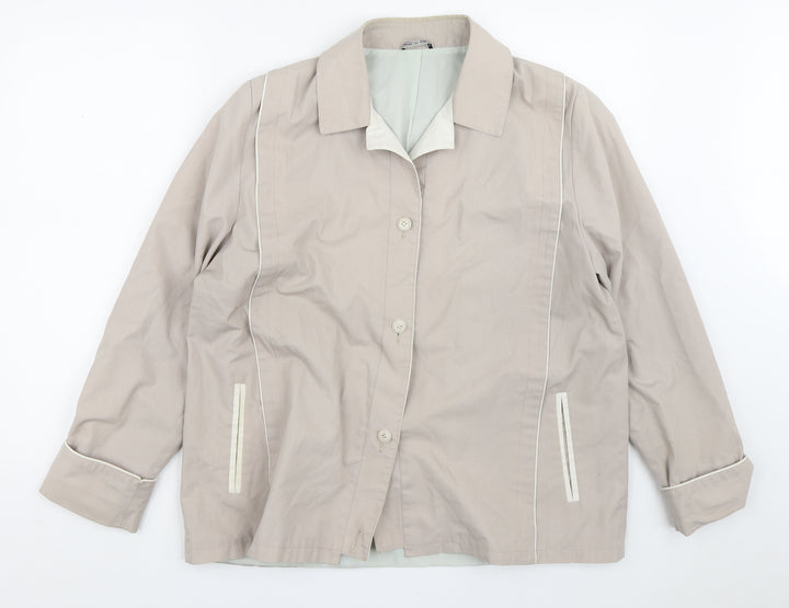 Eleganze Womens Brown   Jacket Blazer Size 14