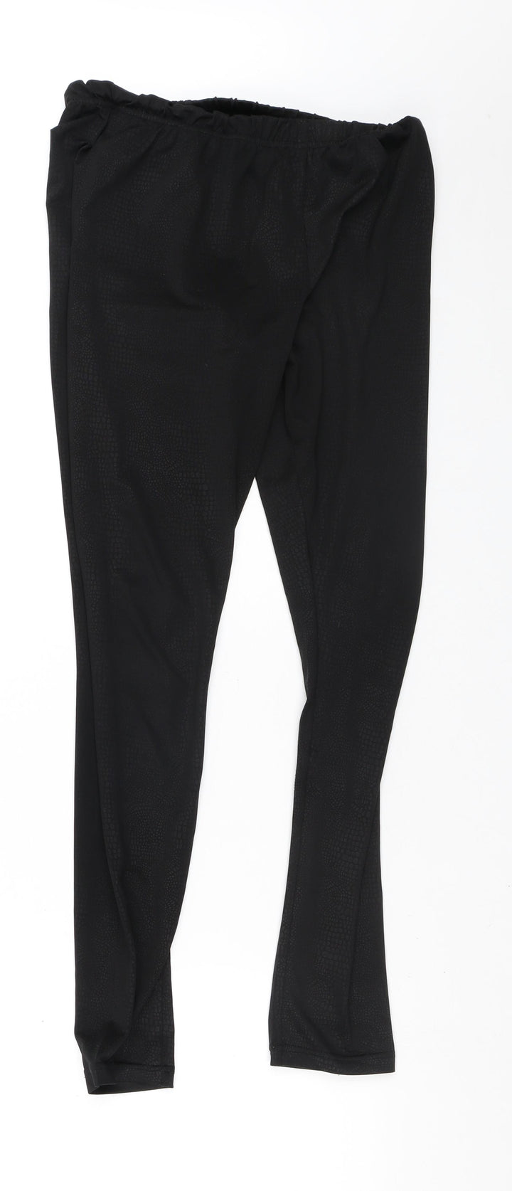 Preworn Womens Black Animal Print Polyester Cargo Leggings Size S L28 in - Lizard print