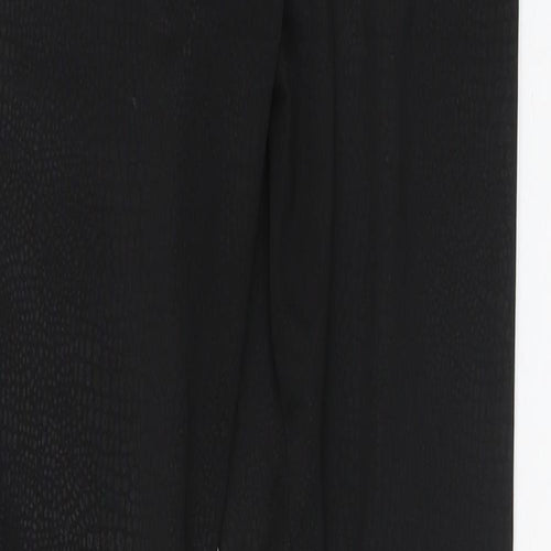 Preworn Womens Black Animal Print Polyester Cargo Leggings Size S L28 in   - Lizard print