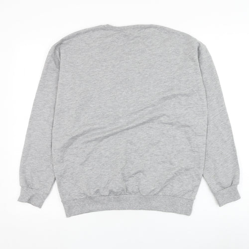 Select Womens Grey  Cotton Pullover Sweatshirt Size S  Pullover