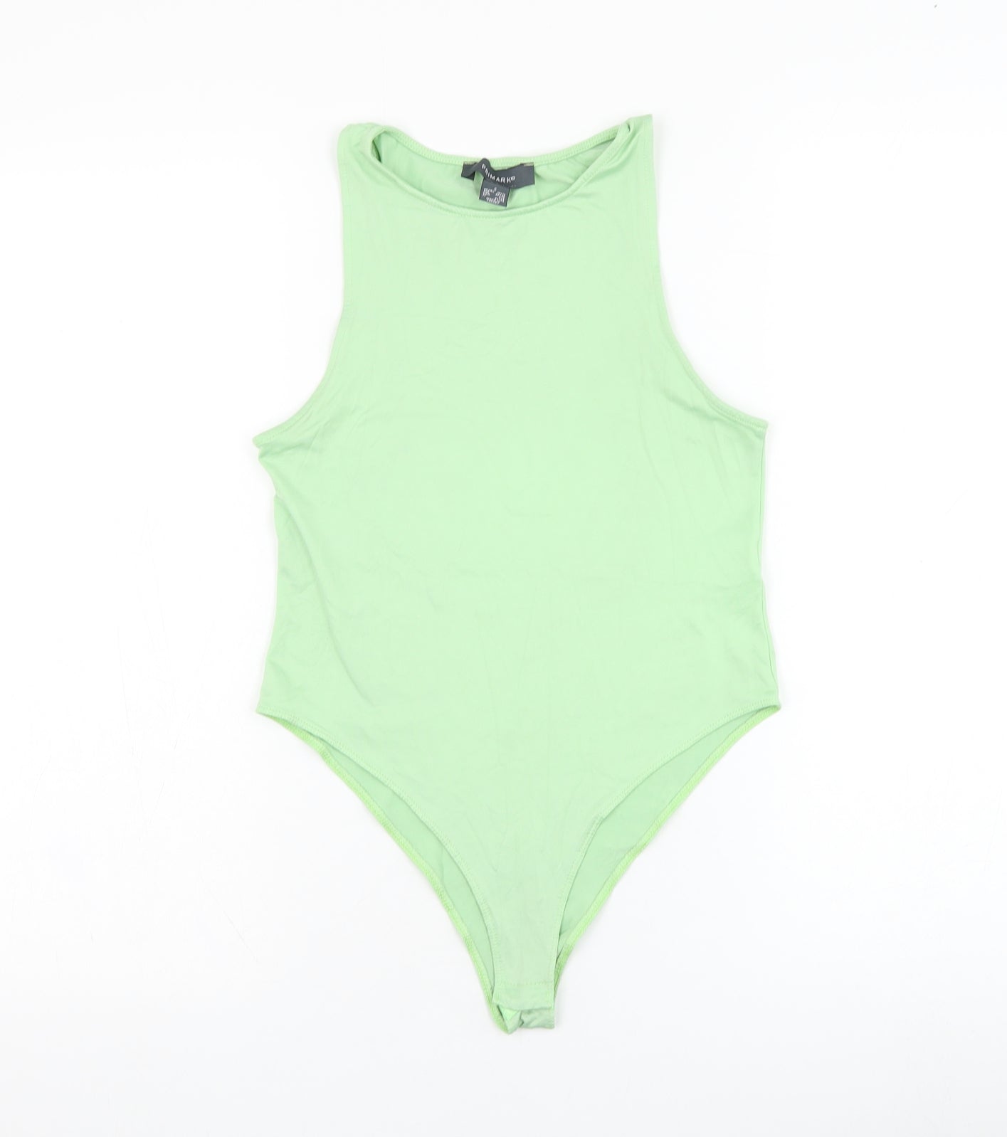Primark Womens Green  Polyamide Bodysuit One-Piece Size 10  Hook & Loop