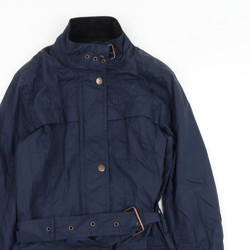 Superdry Womens Blue   Jacket Coat Size 6  Zip