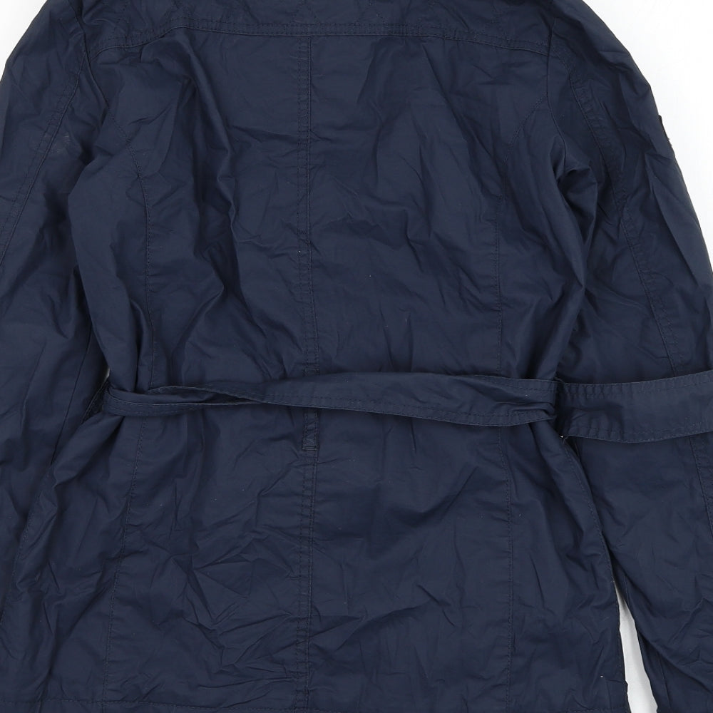 Superdry Womens Blue   Jacket Coat Size 6  Zip