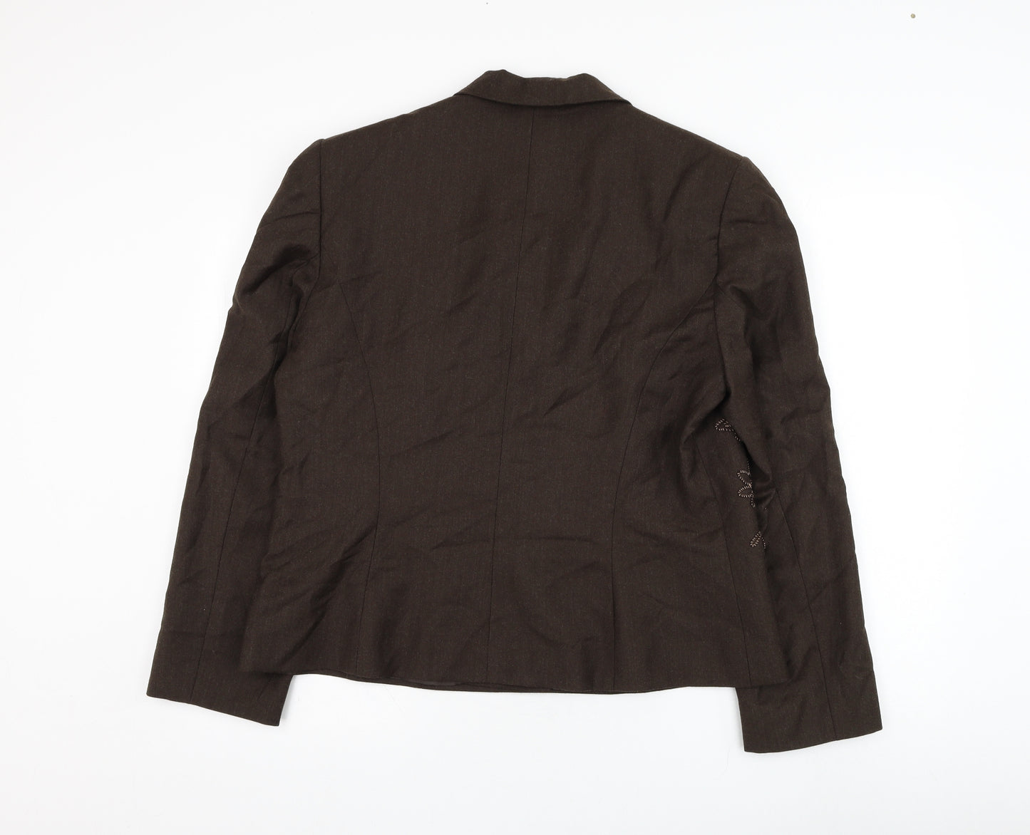 Kaliko Womens Brown   Jacket Blazer Size 18  Button