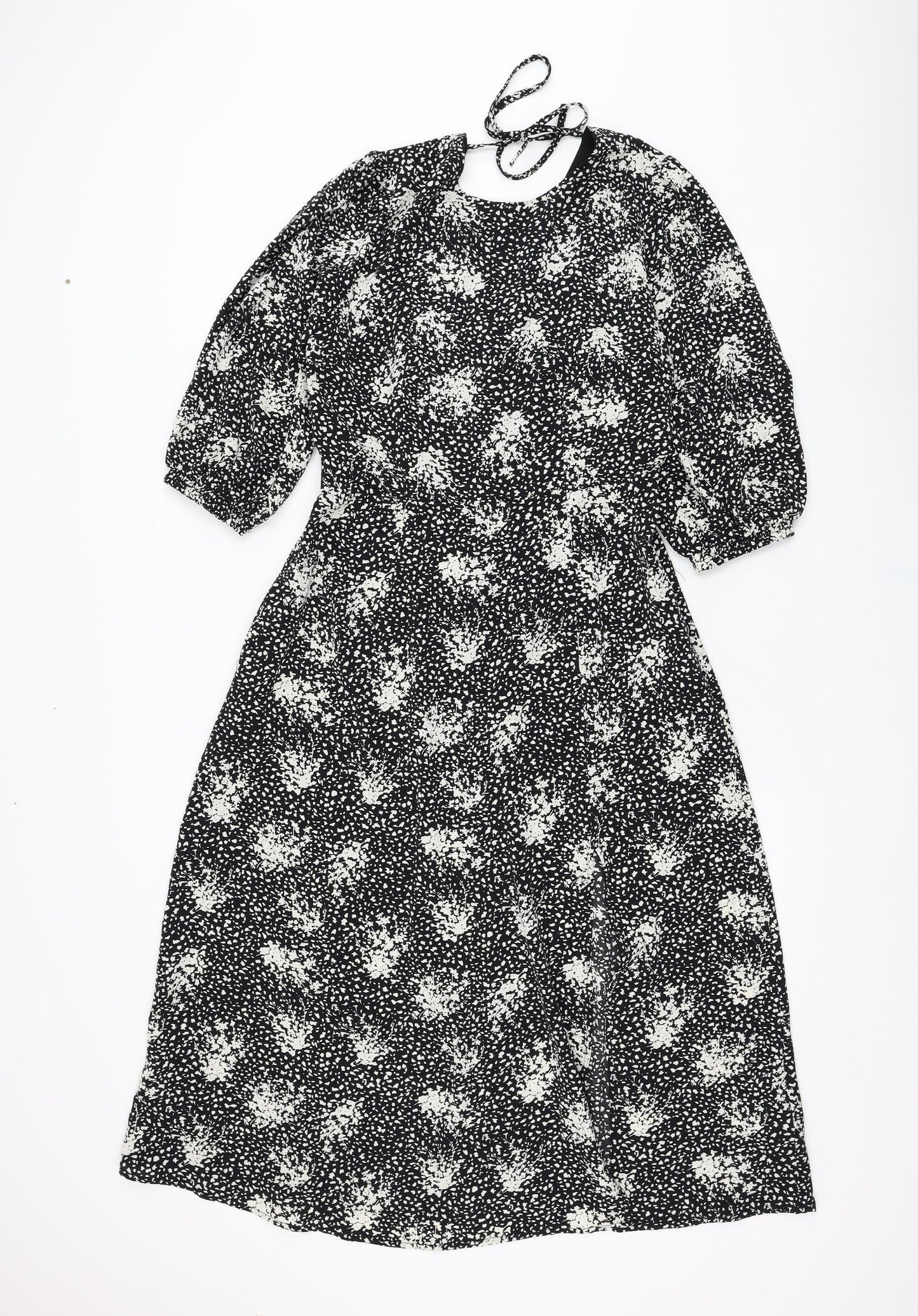 Louche Womens Black  Polyester Fit & Flare  Size 10  Round Neck Pullover