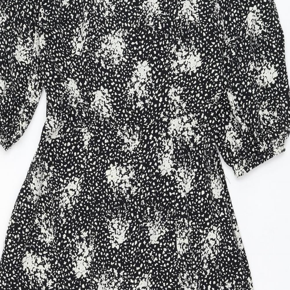 Louche Womens Black  Polyester Fit & Flare  Size 10  Round Neck Pullover