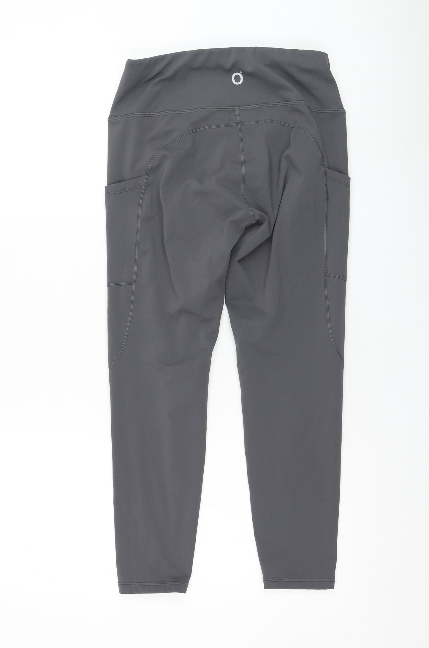 Preworn Womens Grey  Polyester Compression Leggings Size M L23 in Regular Pullover