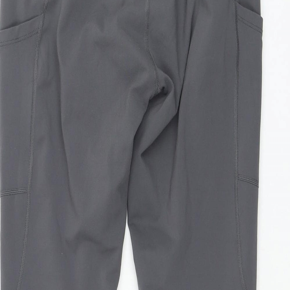 Preworn Womens Grey  Polyester Compression Leggings Size M L23 in Regular Pullover
