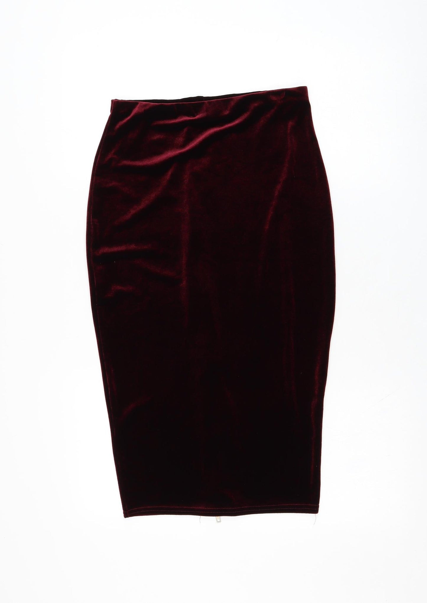 Missguided Womens Red  Polyester Straight & Pencil Skirt Size 10