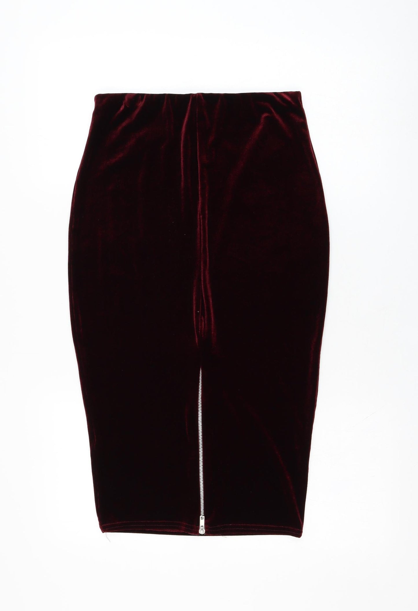 Missguided Womens Red  Polyester Straight & Pencil Skirt Size 10