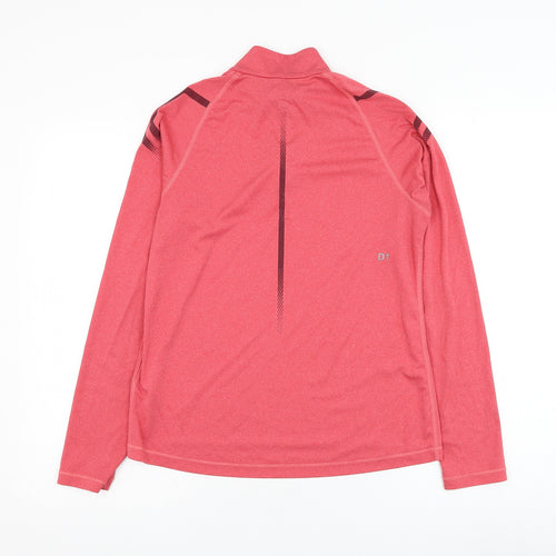 ASICS Womens Red  Polyester Pullover Sweatshirt Size S  Pullover