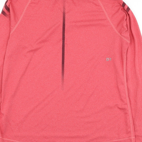 ASICS Womens Red  Polyester Pullover Sweatshirt Size S  Pullover