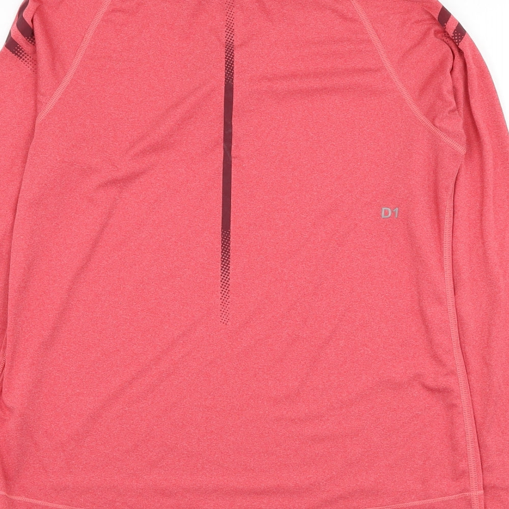 ASICS Womens Red  Polyester Pullover Sweatshirt Size S  Pullover