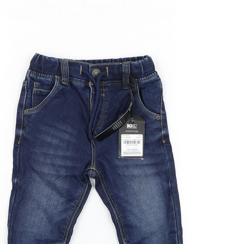 TU Boys Blue  Cotton Capri Jeans Size 18-24 Months  Pullover