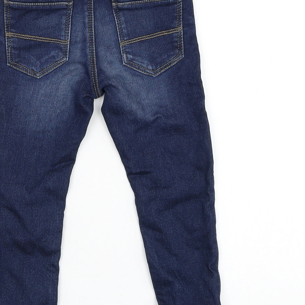 TU Boys Blue  Cotton Capri Jeans Size 18-24 Months  Pullover