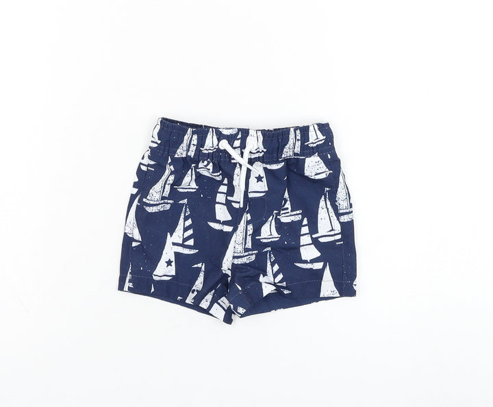 NEXT Boys Blue Polyester Cropped Trousers Size 3-6 Months Pullover - Swimwear