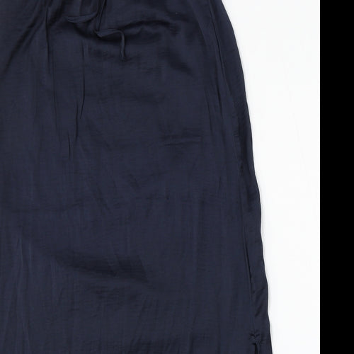 VILA Womens Blue  Polyester Swing Skirt Size M