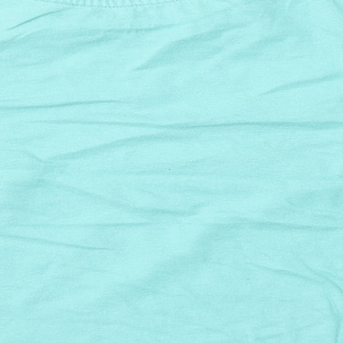 Primark Boys Green  Cotton Basic T-Shirt Size 3-4 Years Round Neck