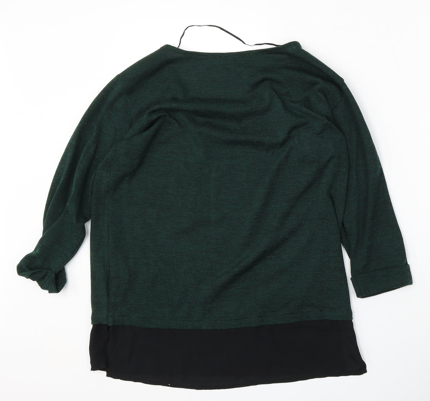 Atmosphere Womens Green Round Neck  Polyester Pullover Jumper Size 12