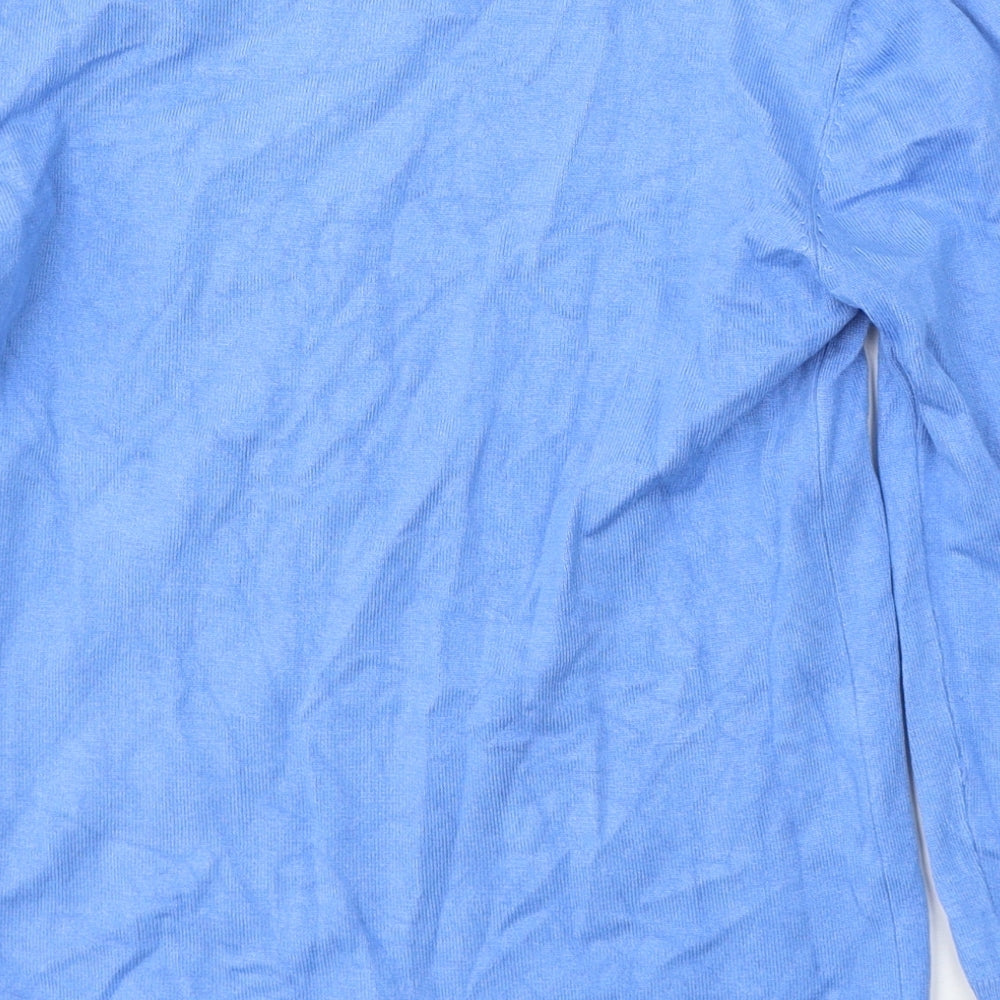 Stradivarius Womens Blue Round Neck  Viscose Pullover Jumper Size M