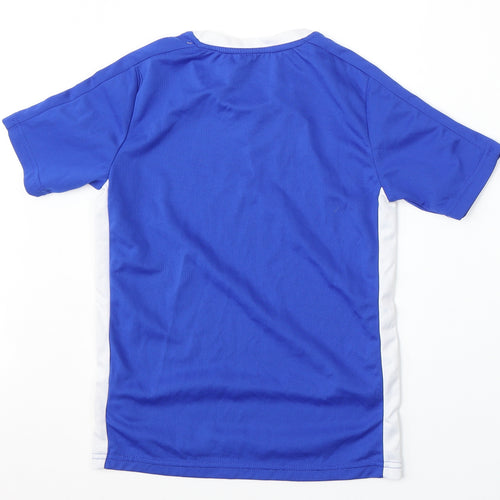 Sondico Boys Blue  Polyester Basic T-Shirt Size 9-10 Years Round Neck