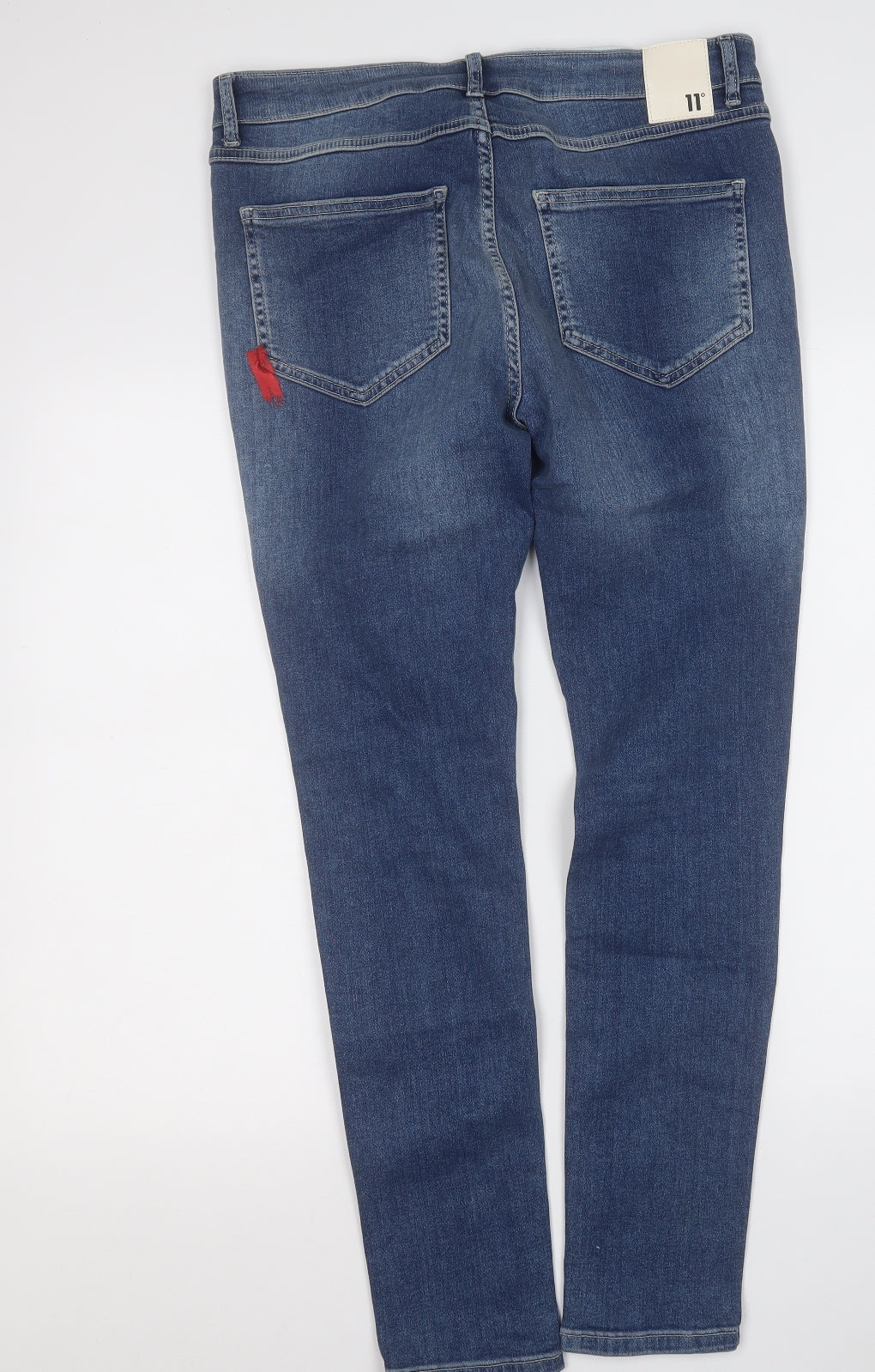 11 degrees Mens Blue  Cotton Skinny Jeans Size 36 L28 in Regular