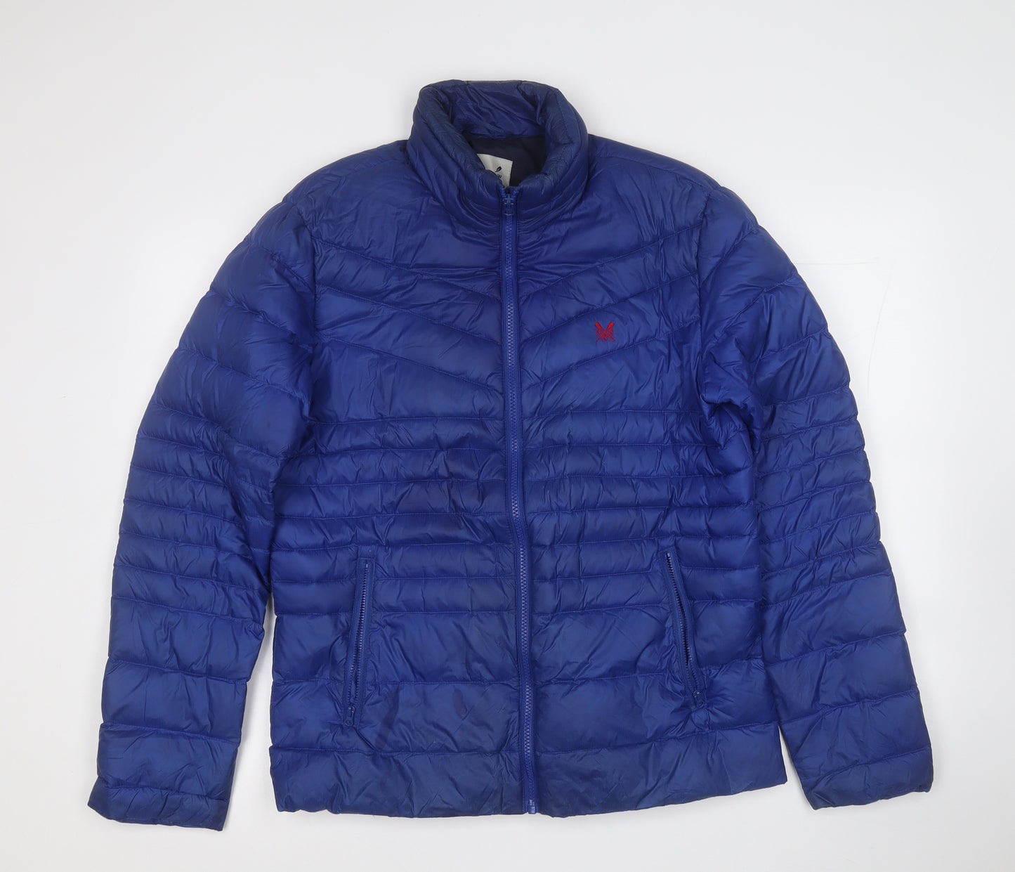 Crew Clothing Mens Blue   Puffer Jacket Coat Size M