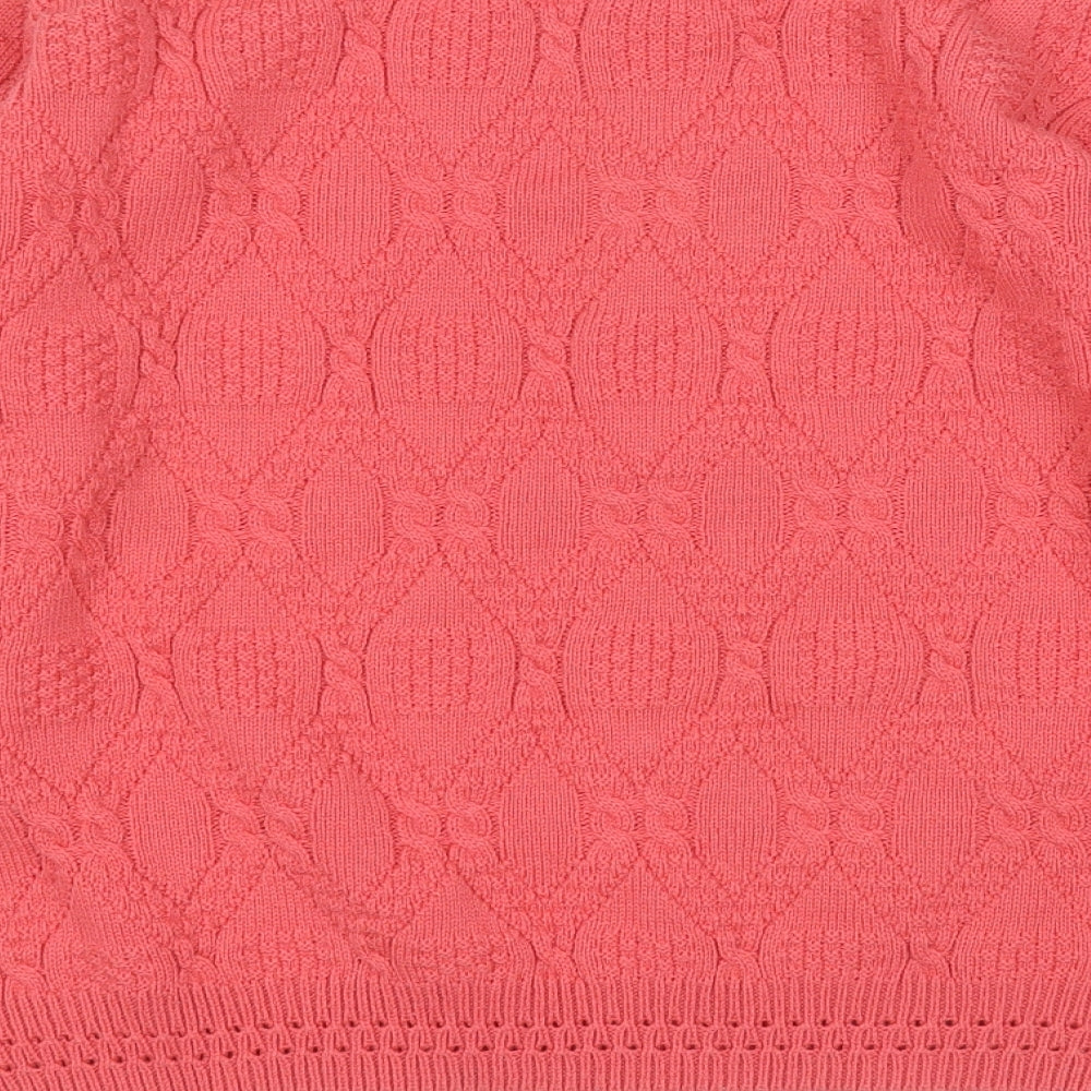 beaumonde paris Womens Red Round Neck  Acrylic Pullover Jumper Size 22