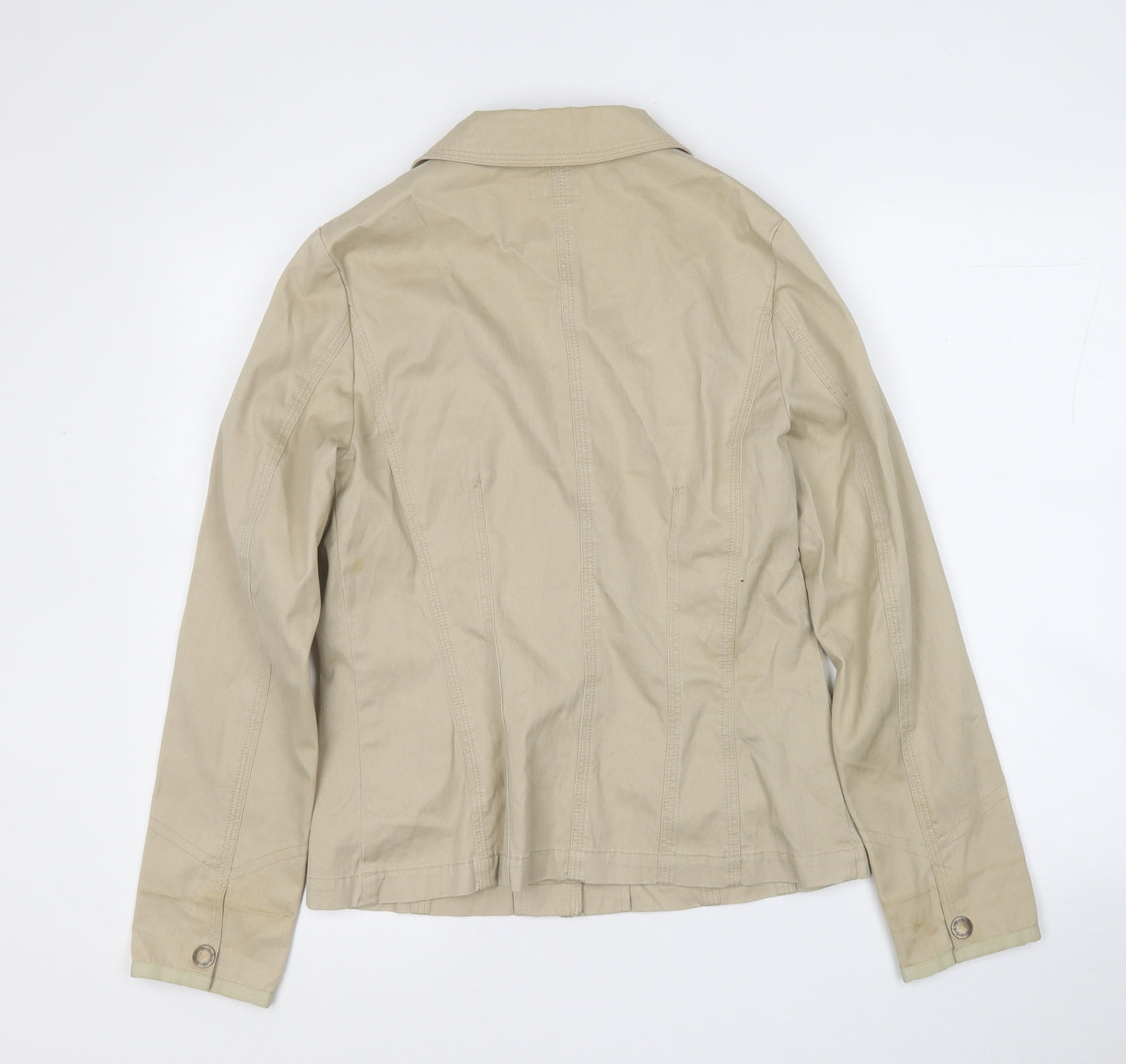 Moto Womens Beige   Jacket Blazer Size 12