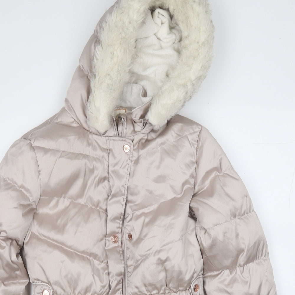 Ted Baker Girls Beige   Puffer Jacket Coat Size 14 Years