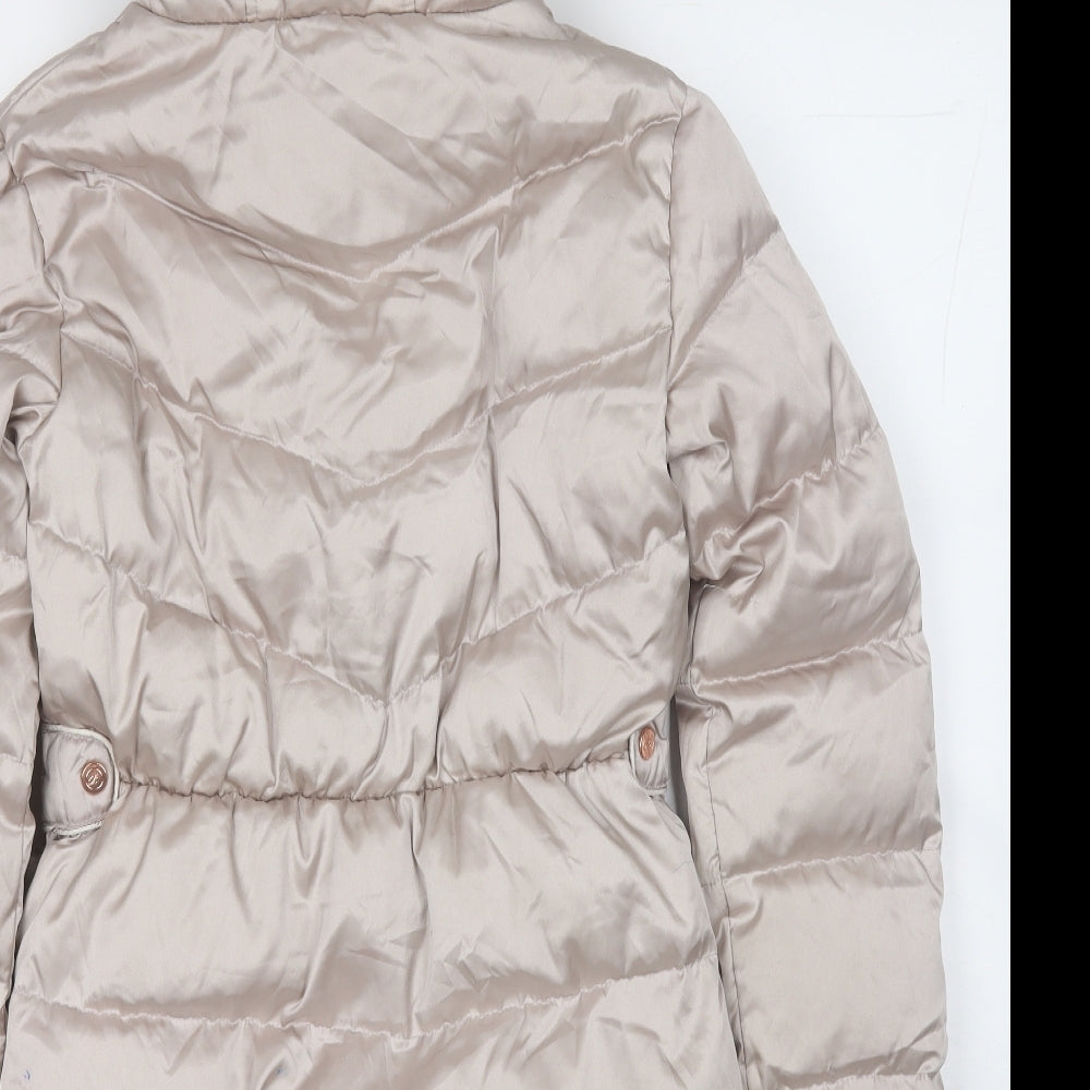 Ted Baker Girls Beige   Puffer Jacket Coat Size 14 Years