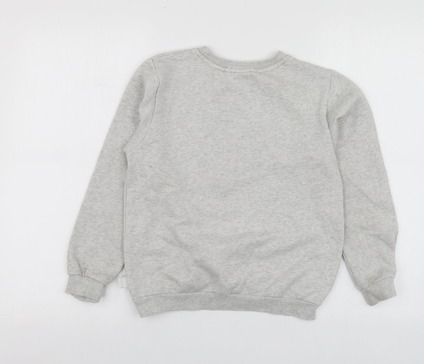 H&M Girls Grey Geometric Cotton Pullover Sweatshirt Size 8-9 Years   - Harry Potter