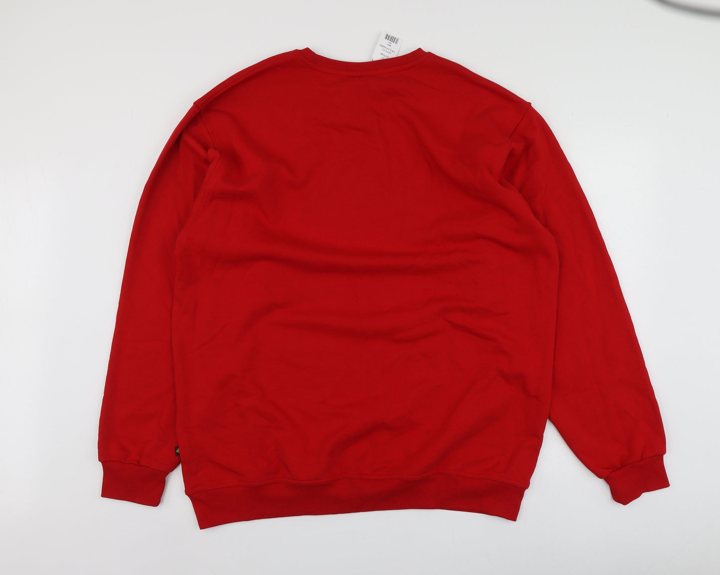 Novoco Mens Red  Cotton Pullover Hoodie Size 2XL