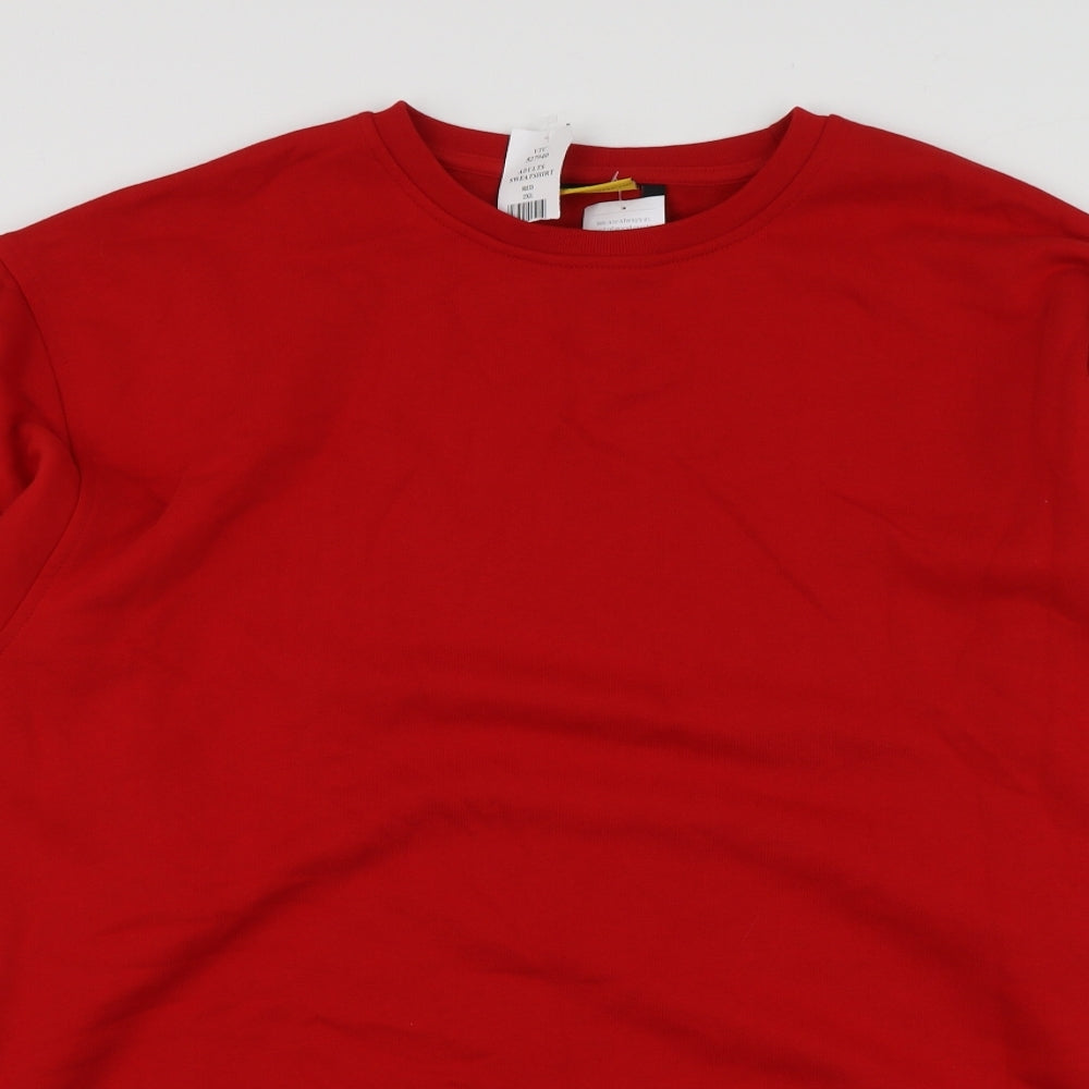 Novoco Mens Red  Cotton Pullover Hoodie Size 2XL
