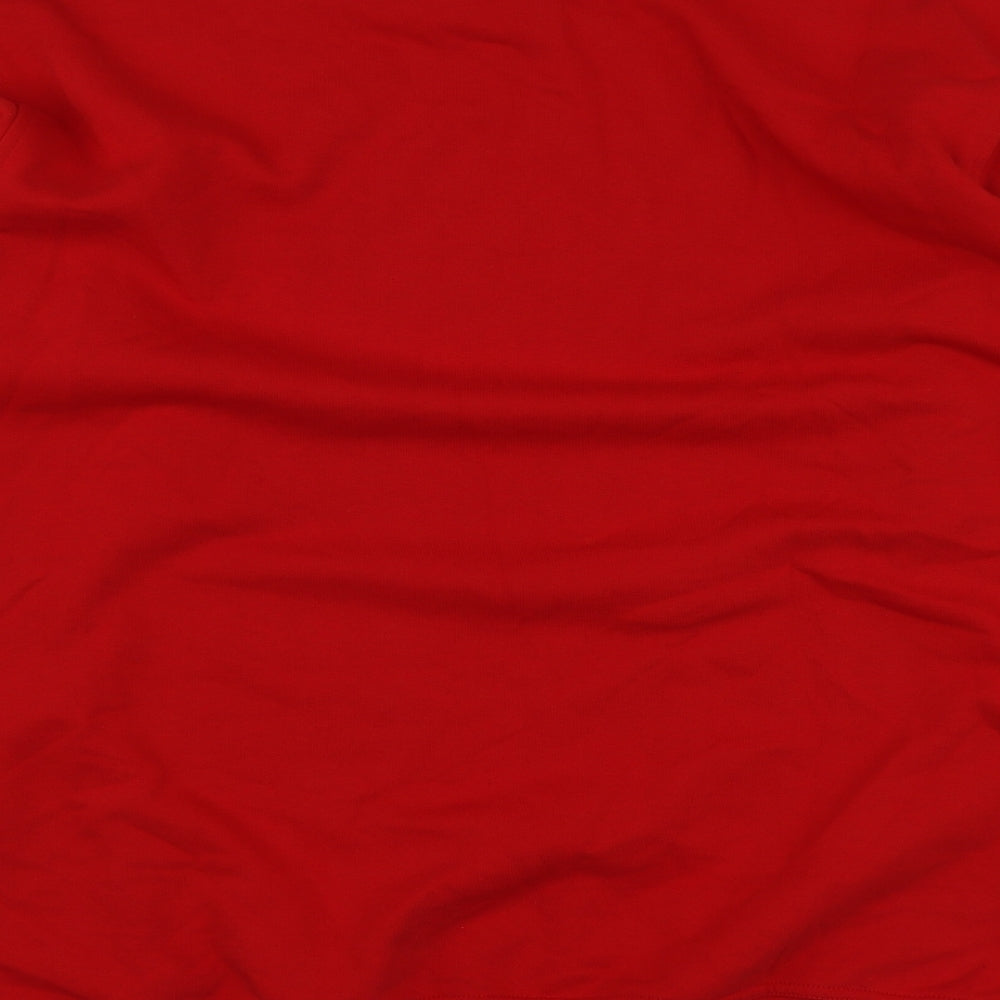 Novoco Mens Red  Cotton Pullover Hoodie Size 2XL