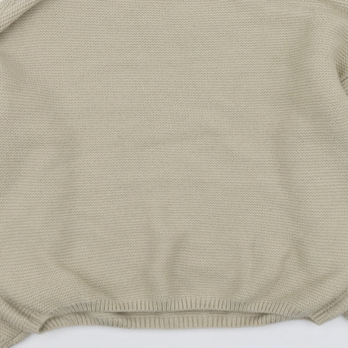 Onzie  Womens Beige Round Neck  Acrylic Pullover Jumper One Size