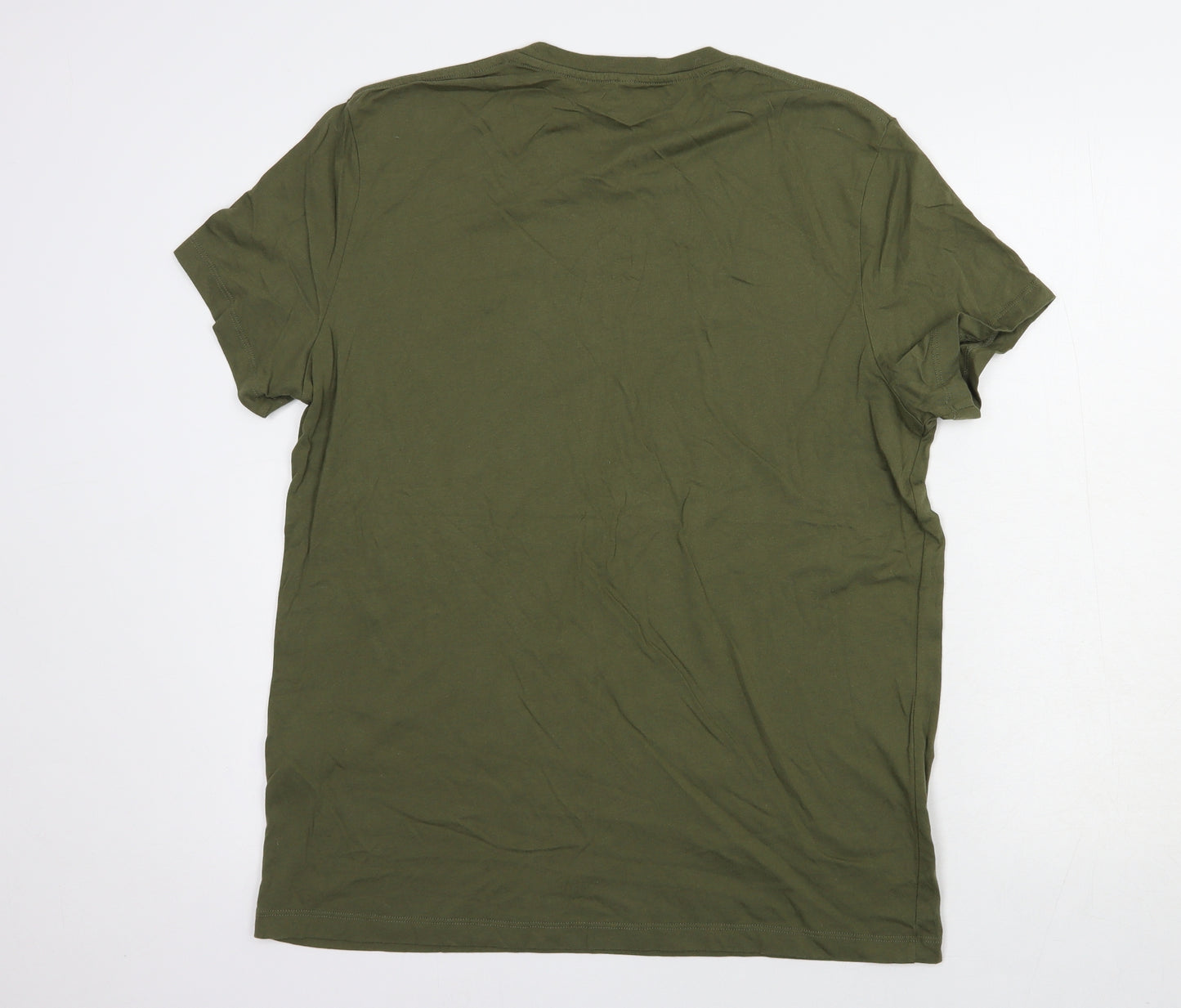 Jack Wills Mens Green  Cotton  T-Shirt Size M Crew Neck